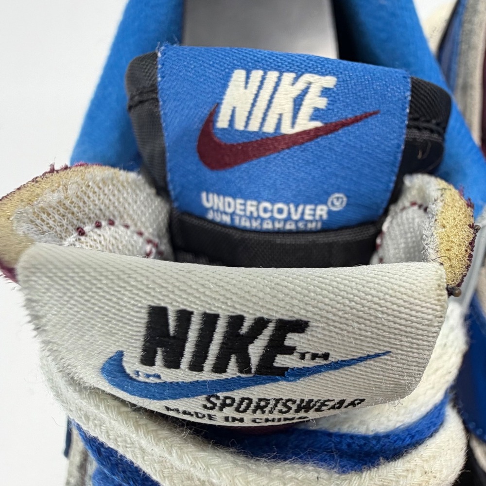 Nike Undercover Sacai LDWaffle Sneakers‎ Men's 12.5 Burgundy Blue DJ4877-600 - Picture 9 of 10